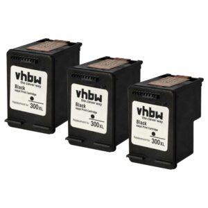 Conjunto de 3 Tinteiros vhbw para HP Envy D2568 - Preto (18 ml)