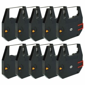 10x Fita de Tinta vhbw para Hanseatic Dot Matrix / Impressora de Recibos - Preto