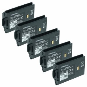 Conjunto de 5 Baterias vhbw para Rádio Sepura / TETRA (3300 mAh, 7.4 V, Li-Ion)