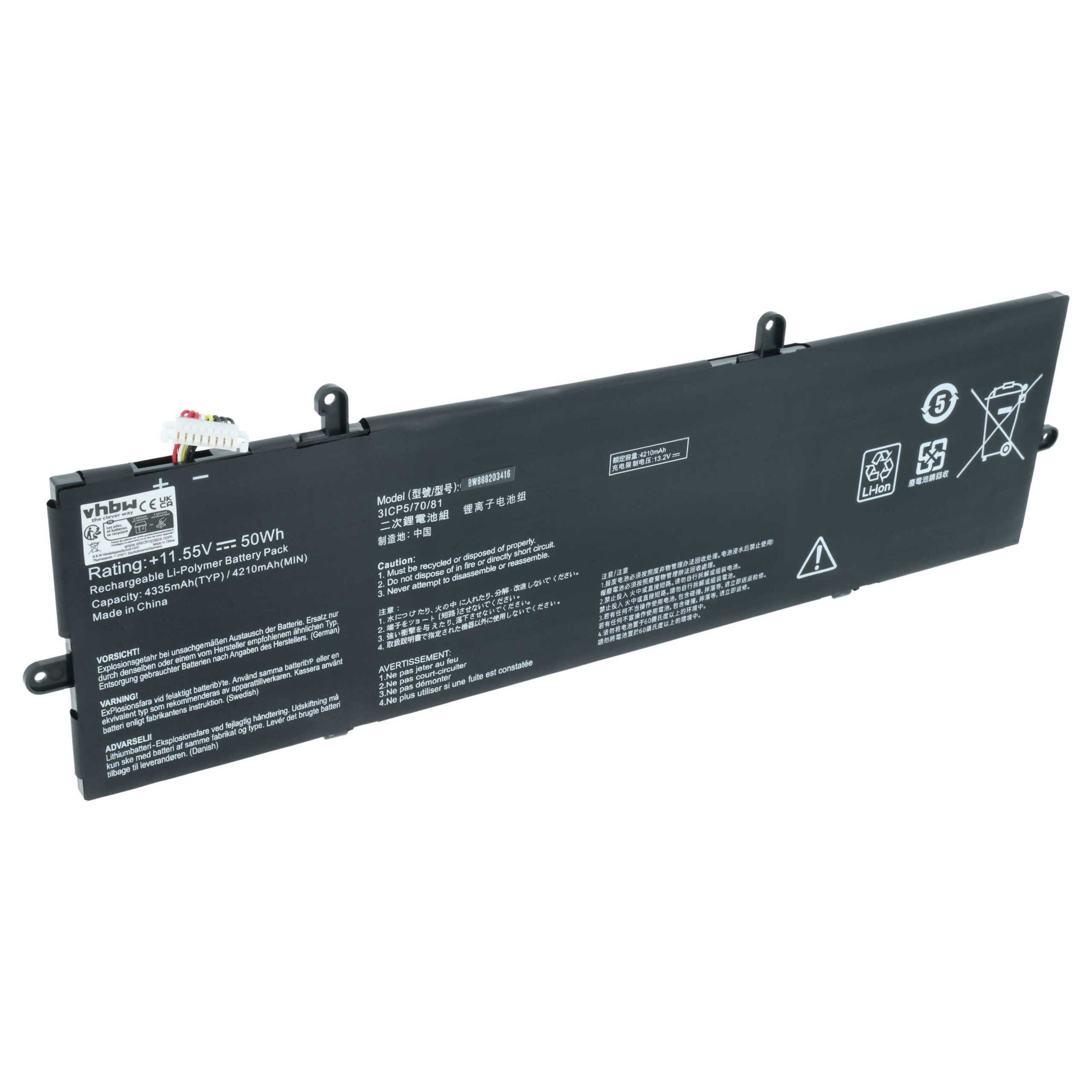 Bateria para Portátil vhbw para Asus ZenBook 14 / Flip 13 (4250 mAh, 11.55 V)