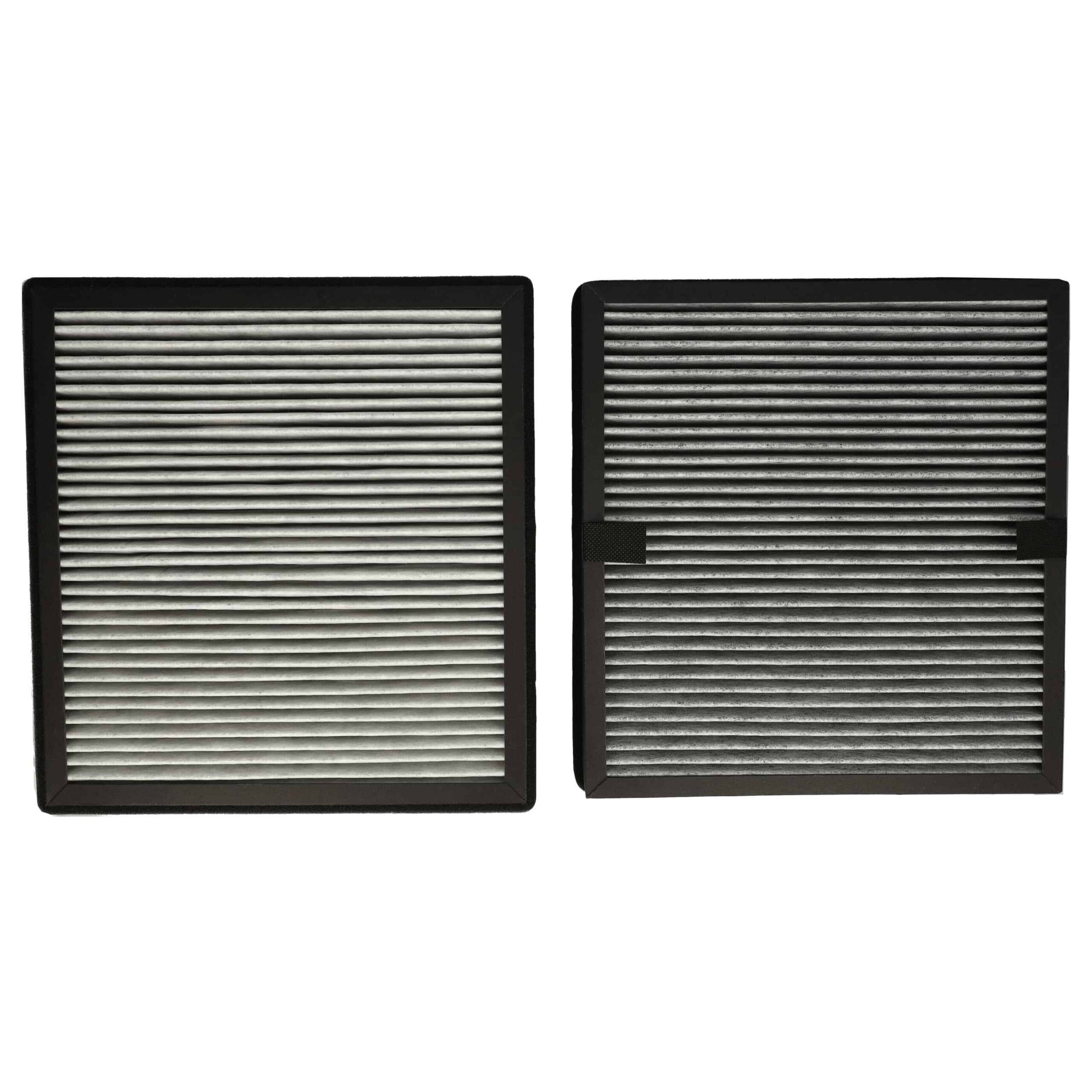 Conjunto de 2 Filtros vhbw para Purificador de Ar Ideal AP25 - HEPA, Carvão Ativado