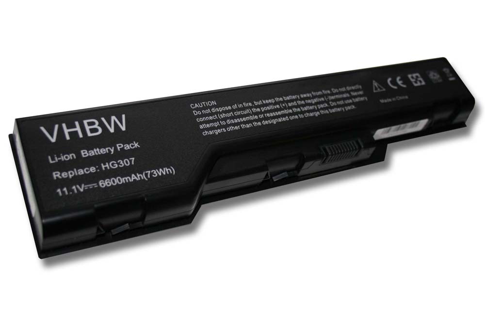 Bateria para Portátil vhbw para Dell XPS M1730 (6600 mAh, 11.1 V)