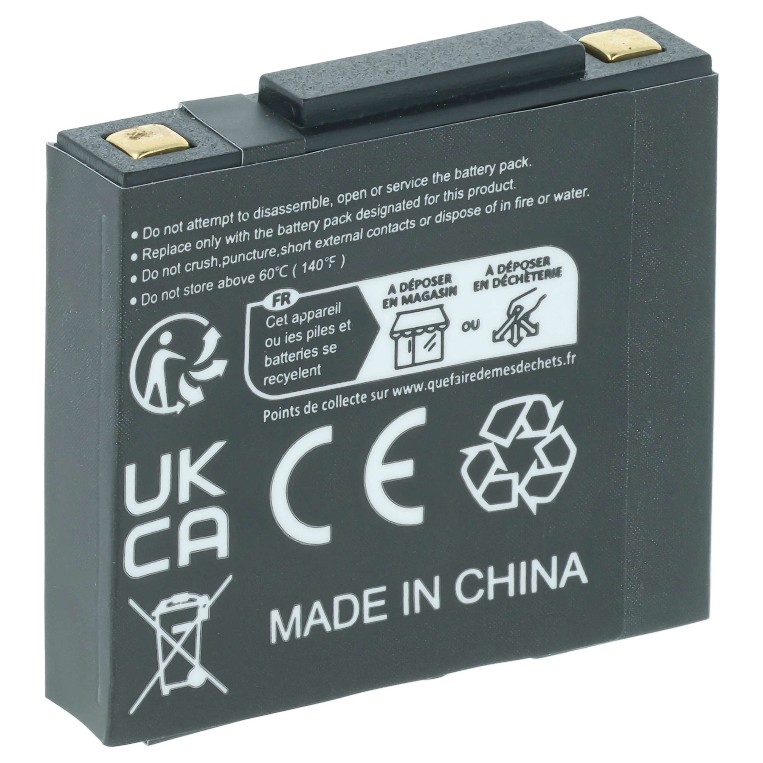 Bateria vhbw para Headset Sem Fios GN Netcom 340 mAh 3.7 V (3 unidades) - Image 2