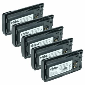 vhbw Bateria 5x para Motorola RMM2050, RMU2040, XT420 - 3500 mAh 3.7 V Li-Ion