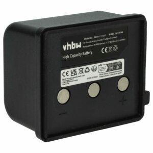 Bateria vhbw para Controlo Remoto Itowa BT7223, BT7223MH 2000 mAh 7.2 V NiMH