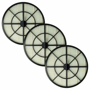 3x Filtro de exaustão vhbw para aspirador Dirt Devil F49, Grundig