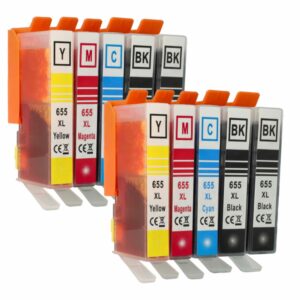 Conjunto de 10x Tinteiros vhbw para HP Advantage 5525 / 6525 e Deskjet 3525 - Preto / Cores