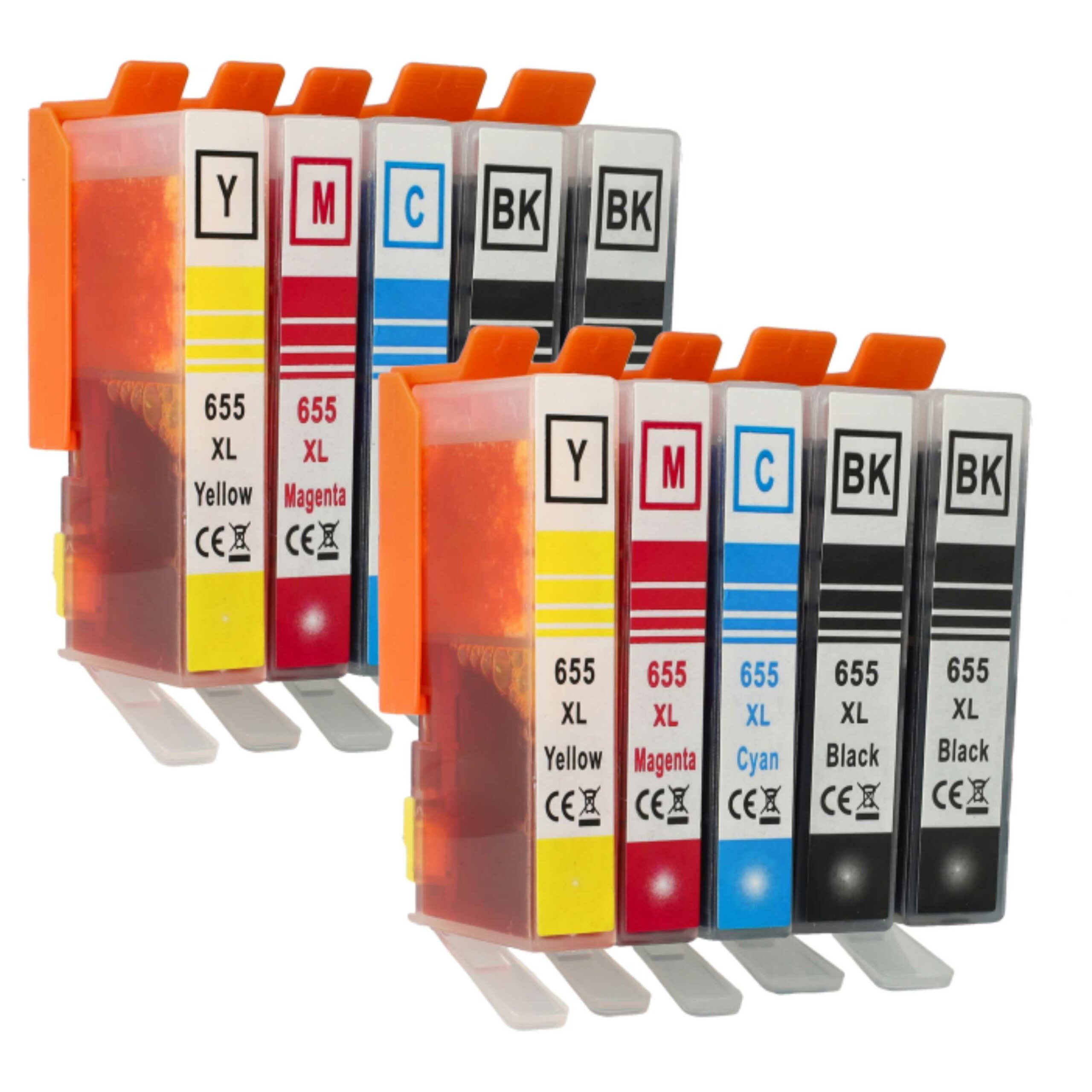 Conjunto de 10x Tinteiros vhbw para HP Advantage 5525 / 6525 e Deskjet 3525 - Preto / Cores