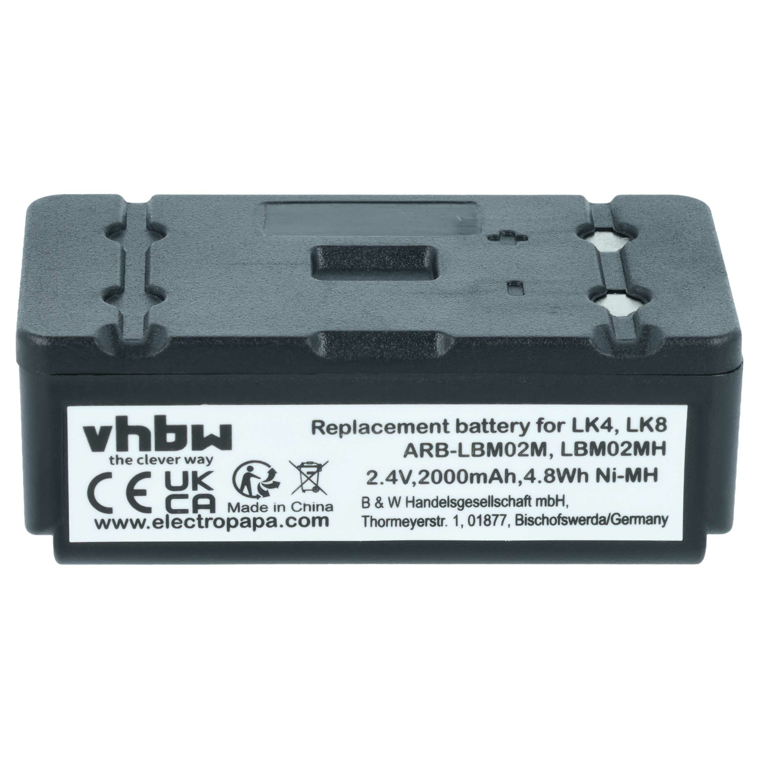 Bateria vhbw para Controlo Remoto Autec ARB-LBM02M, LBM02MH 2000 mAh 2.4 V NiMH - Image 3