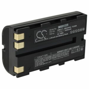Bateria vhbw para Geomax ZBA200 / ZBA400 e Leica - 3400 mAh 7.4 V Li-Ion