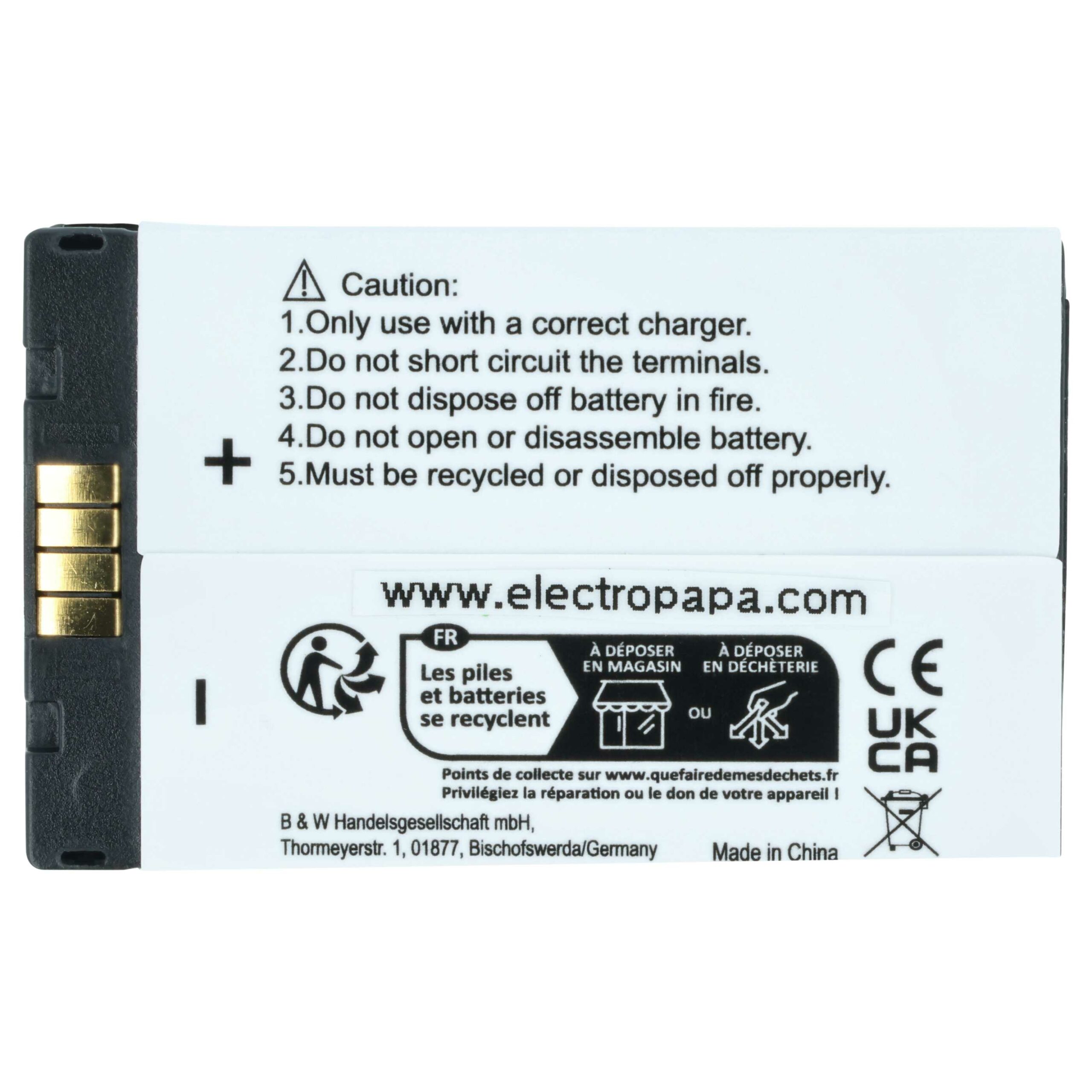Bateria vhbw para rádio Motorola NNTN6922A, NNTN4655, SNN5705C - 1700 mAh 3.7 V Li-Ion - Image 4