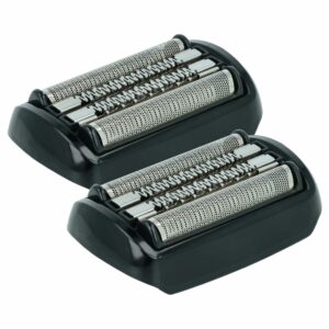 2x Cabeças de Corte vhbw compatíveis com Braun 92B para Máquina de Barbear Braun, Preto / Prateado