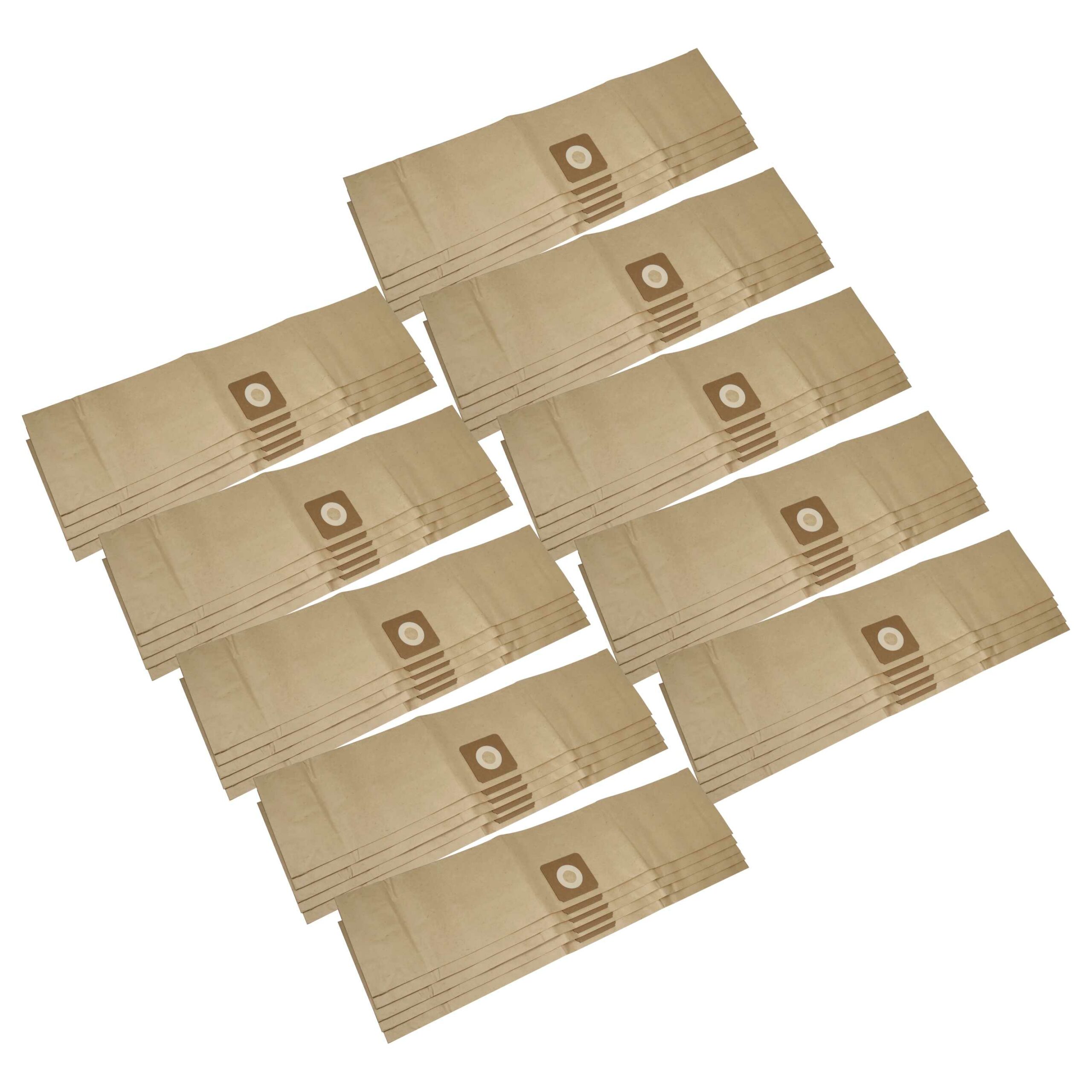 50x Sacos para Aspirador vhbw para Bosch UniversalVac 15 - Papel