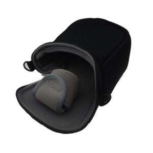 Bolsa de Transporte vhbw para Câmaras Fujifilm, JVC, Panasonic, Nikon - Preto, 151 x 150 x 76 mm com alça
