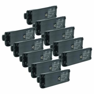 Lote de 10 Baterias vhbw para Rádio Motorola NTN7143A 1800 mAh 7.4 V Li-Ion
