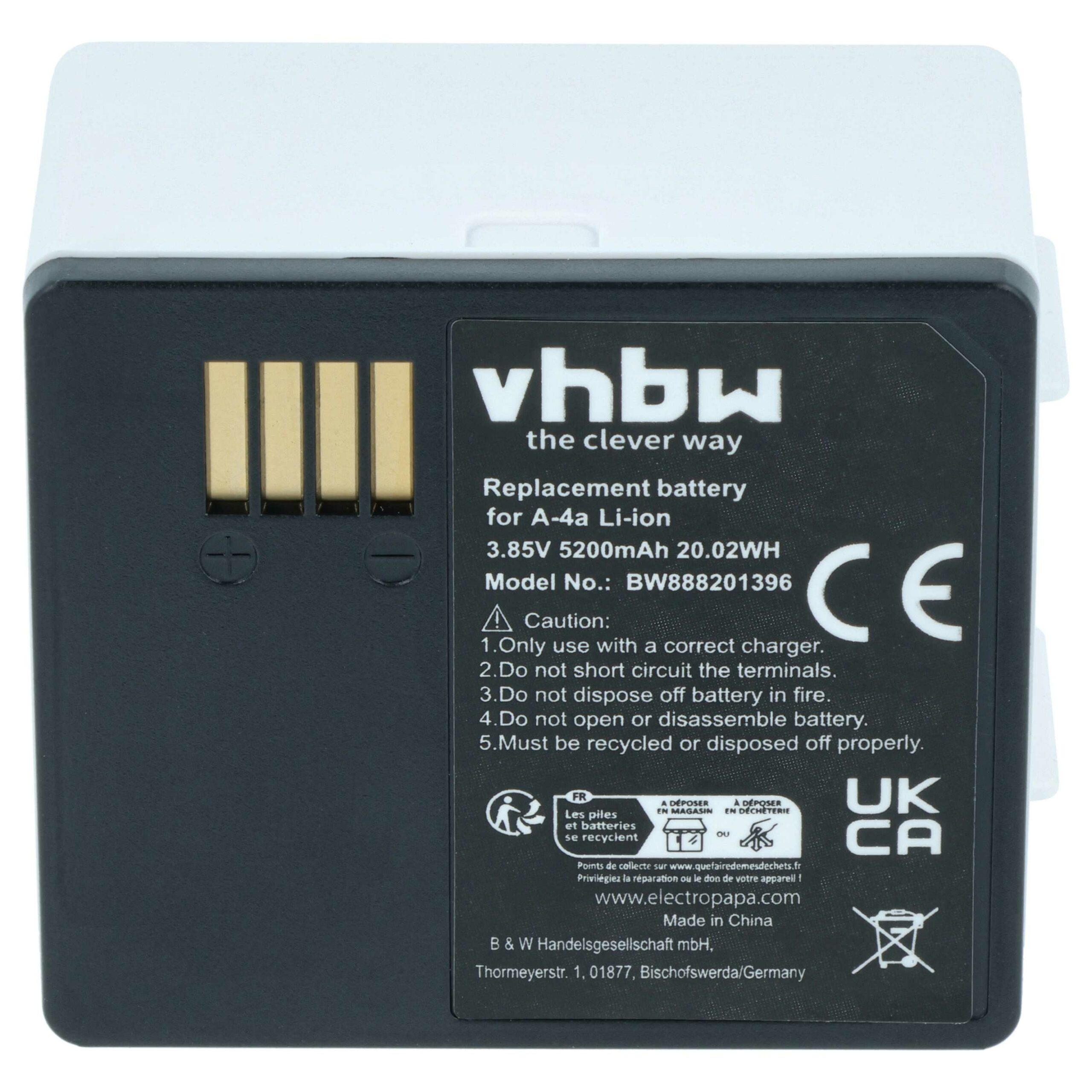 Bateria vhbw para Câmara de Segurança Arlo Pro 3 / Ultra (5200 mAh, 3.85 V, 2 unidades) - Image 3