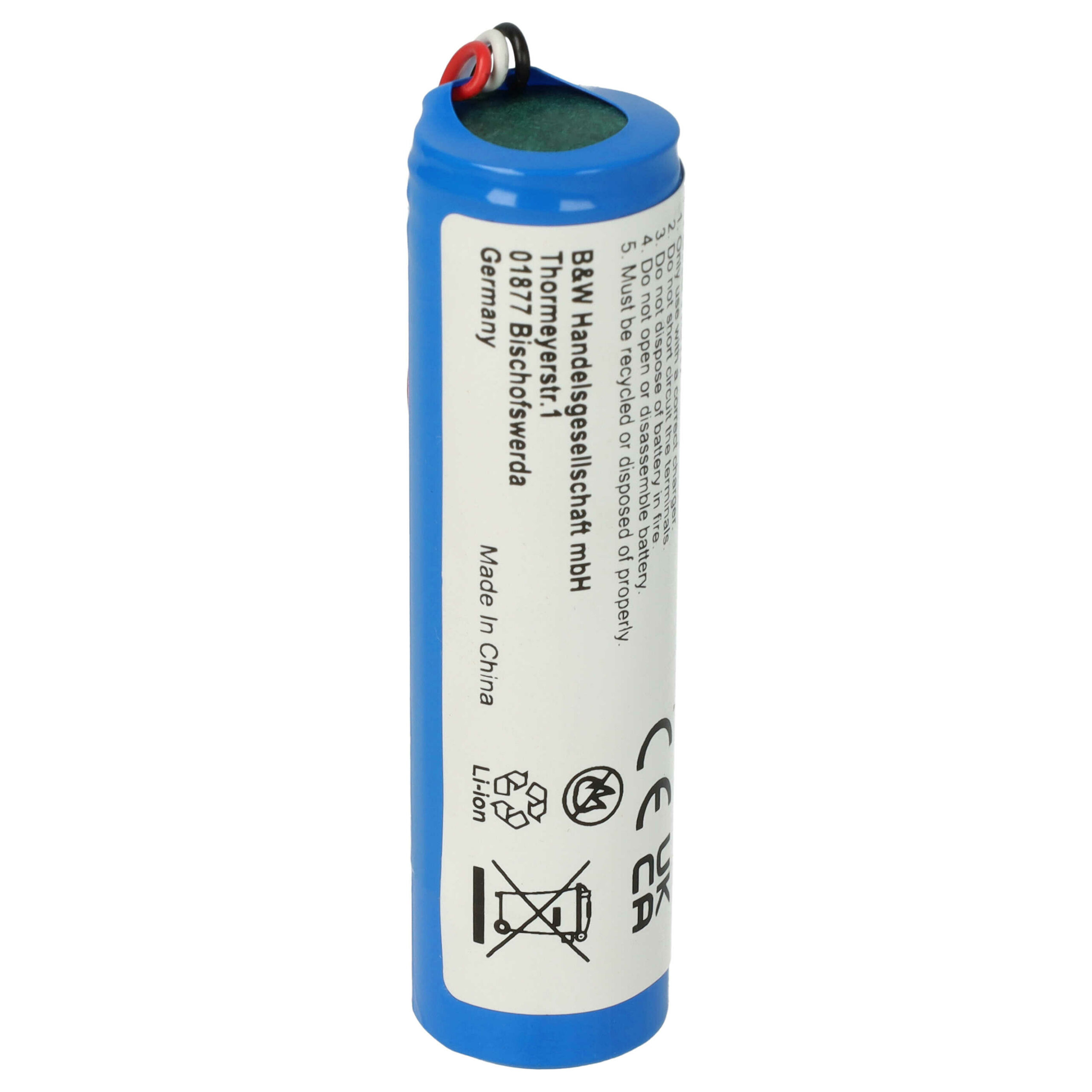 Bateria GPS vhbw substitui VF5 - 2600mAh, 3.7V - Image 3