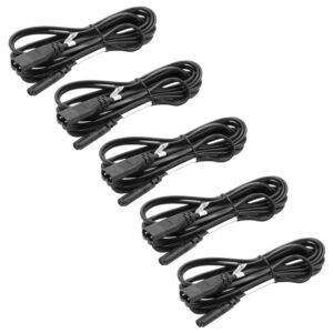5x Cabo de Extensão C8 / C7 vhbw para Eletrodomésticos e Monitores - 3 m