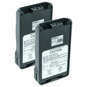Baterias para Rádio vhbw 2x (1300 mAh, 7.2 V, NiMH) substitui Kenwood KNB-24L, KNB-25A