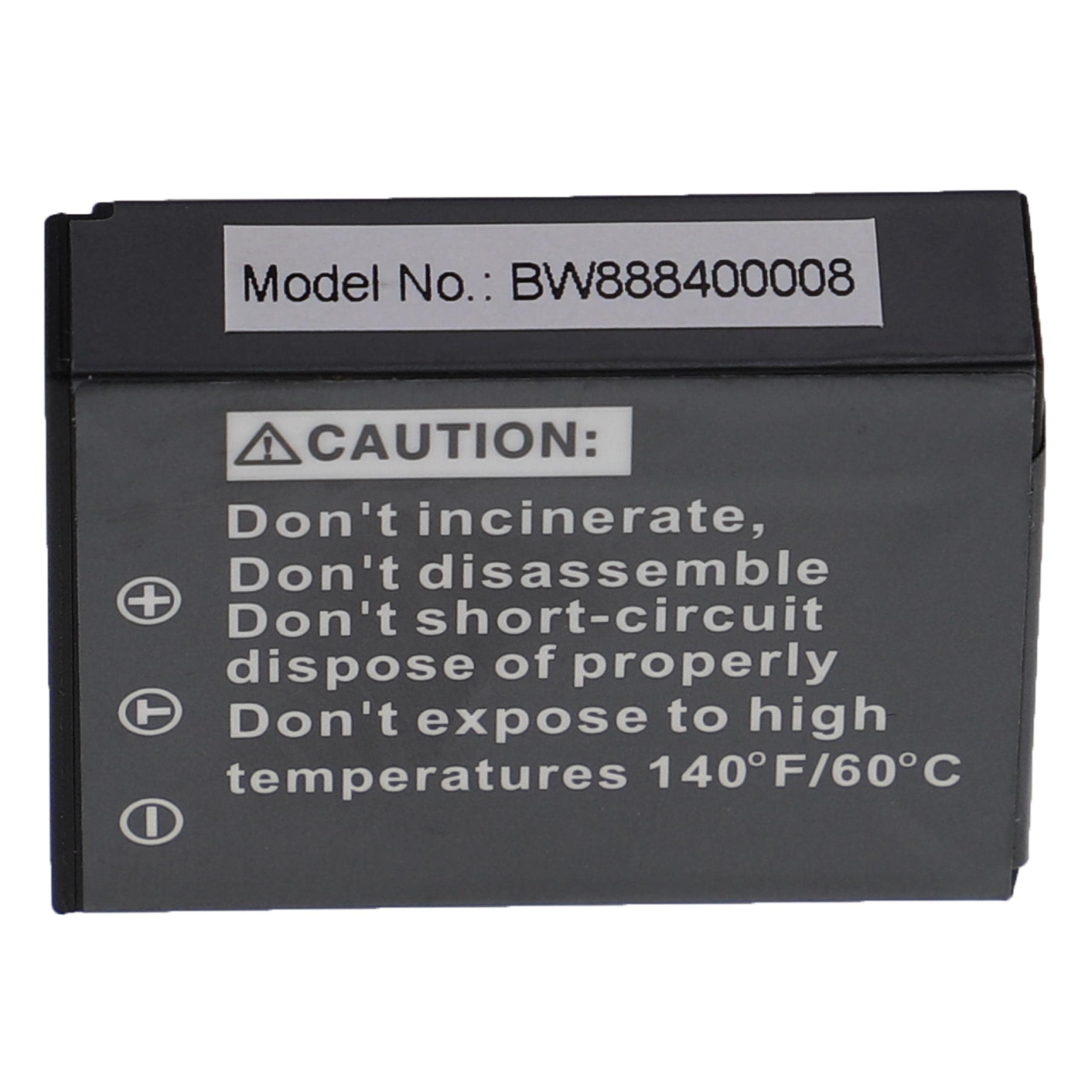 3x Bateria Extensilo para Aiptek NP170, CB-170, 1600mAh, 3.6V, Li-Ion - Image 2
