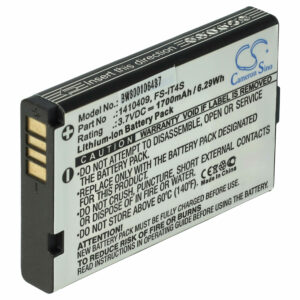 Bateria de Comando de Jogos vhbw 1700 mAh 3.7 V Li-Ion para Reely GT4 EVO