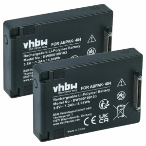 Bateria vhbw para GoPro Hero 3+ / 4 (1240 mAh, 3.8 V, 2x)