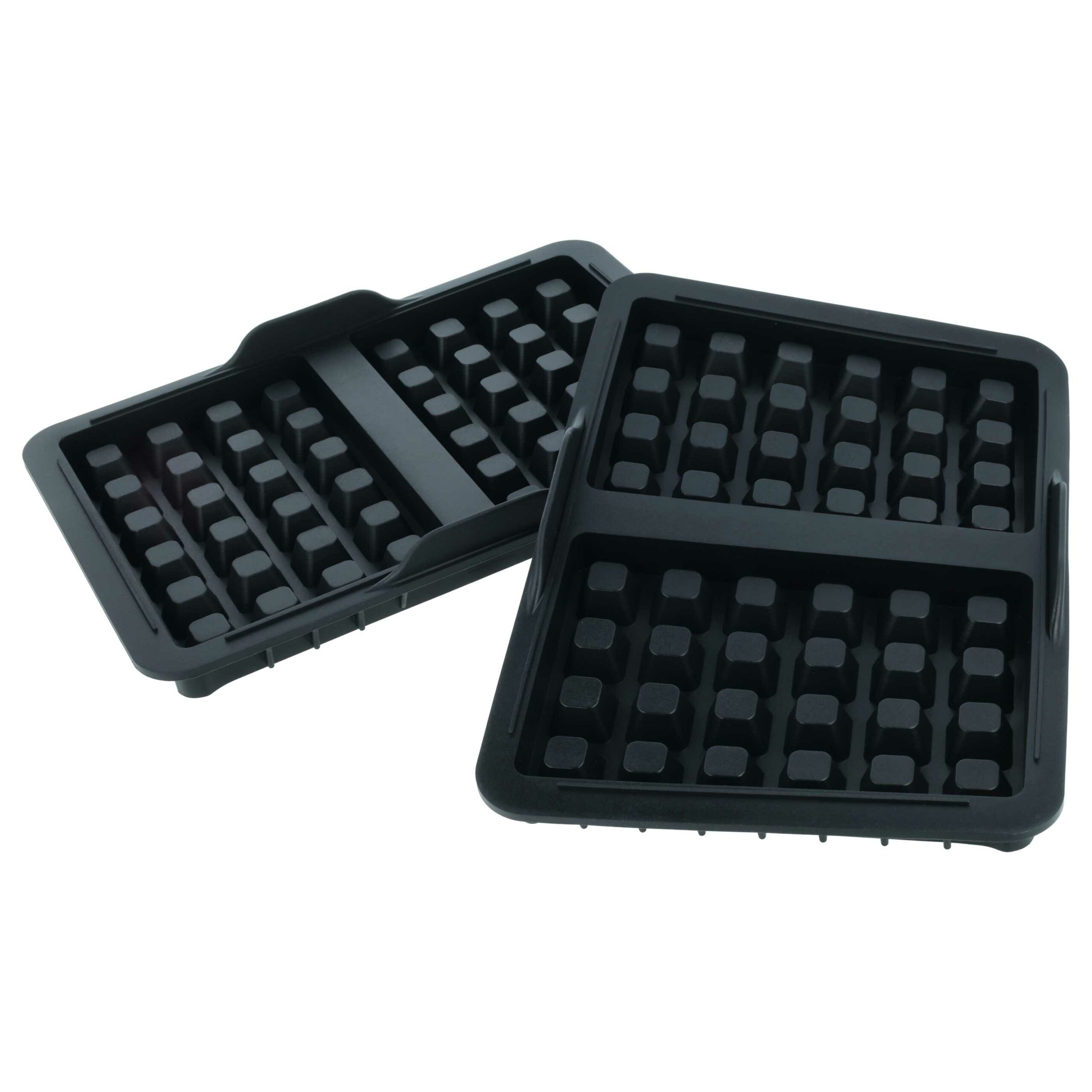2x Molde de Waffles vhbw para Ninja AirFryer AF400EU, AF451EU, AF500EU - Silicone