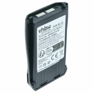 Bateria de rádio vhbw substitui Baofeng BL-B - 2000 mAh 7.4 V Li-Ion