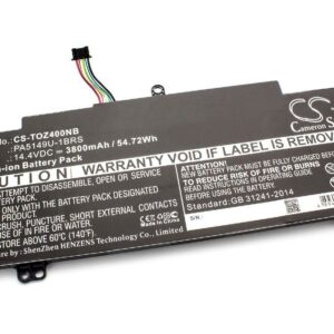 Bateria para Portátil vhbw Toshiba PA5194U-1BRS - 3800 mAh 14.4 V Li-Ion