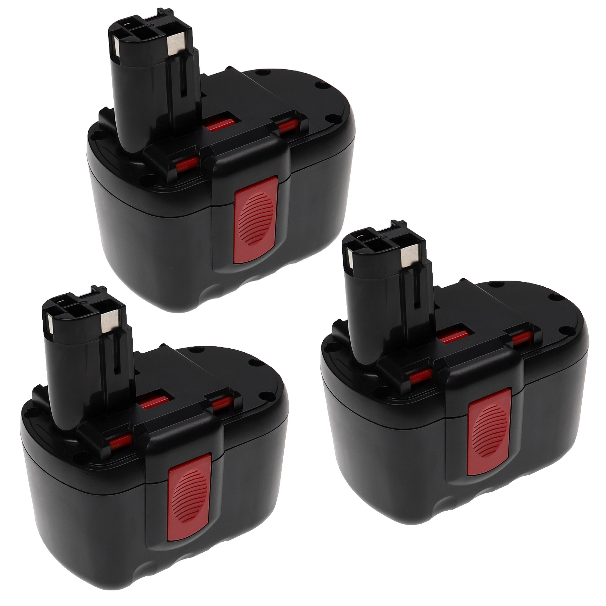 3x Bateria Extensilo para Bosch Ferramentas Elétricas - 3300 mAh, 24 V, NiMH