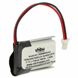 Bateria vhbw para Sturmkind DR!FT 05011 150 mAh 3.7 V Li-polymer