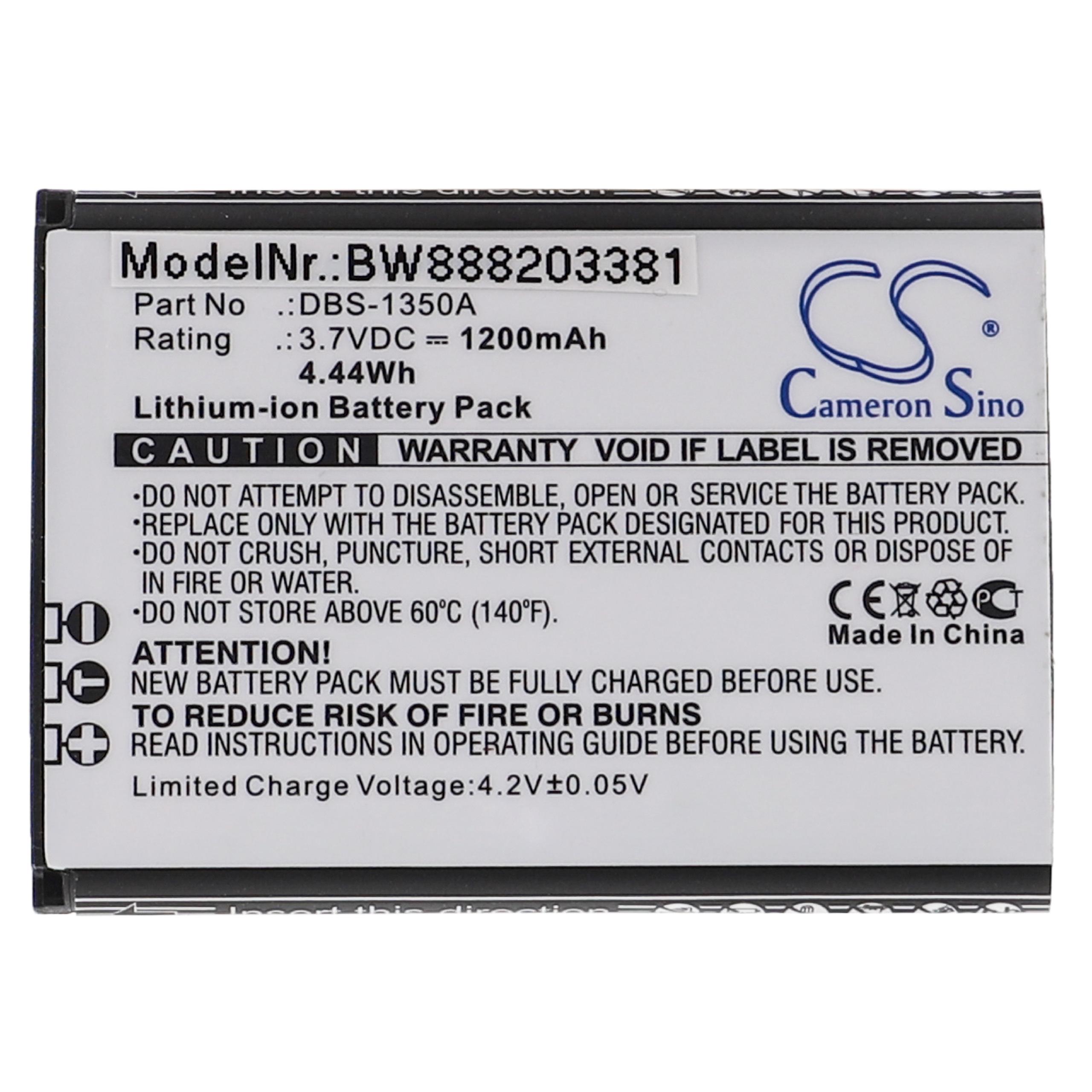 Bateria de Telemóvel vhbw para Doro DBS-1350A - 1200 mAh 3.7 V Li-Ion