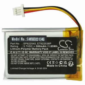 Bateria vhbw para leitor de códigos de barras Opticon ET622538P - 500 mAh 3.7 V