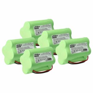 5x Bateria vhbw 1200 mAh 4.8 V NiMH para Rádio Uniden, Radio Shack, Icom, Bearcat