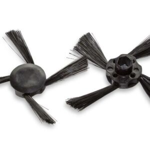 2x Escova Lateral vhbw para Aspirador Robô Neato Botvac Connected D3, D5, 70, 70E - 4 braços