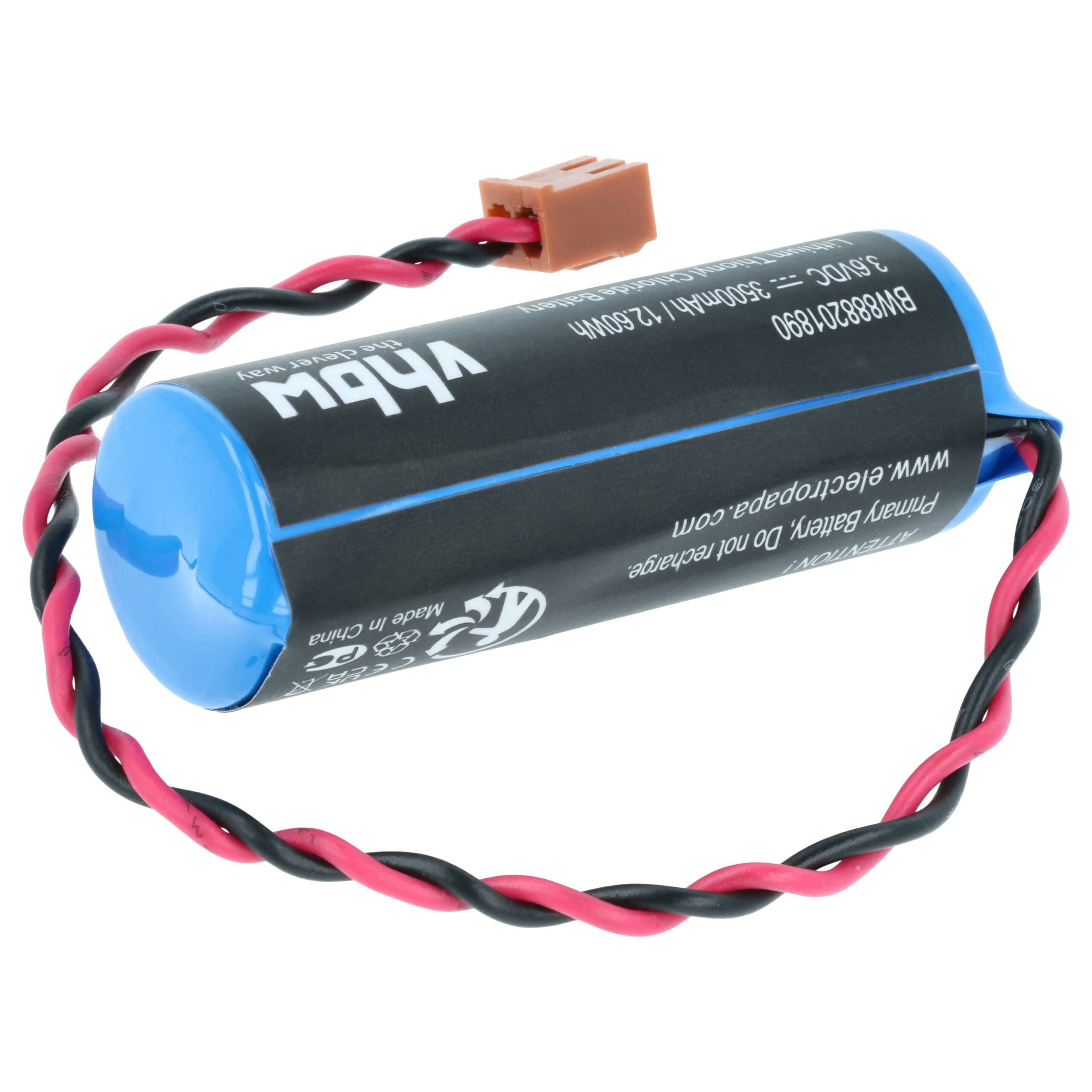 Bateria Industrial vhbw para Controlador Omron CS1W-BAT01 - 3500mAh 3.6V Li-SOCl2 (2 Unidades) - Image 2