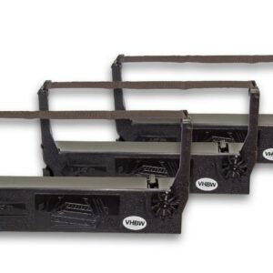 3x Fita de Tinta vhbw para NCR Dot Matrix, Impressora de Recibos - Preto