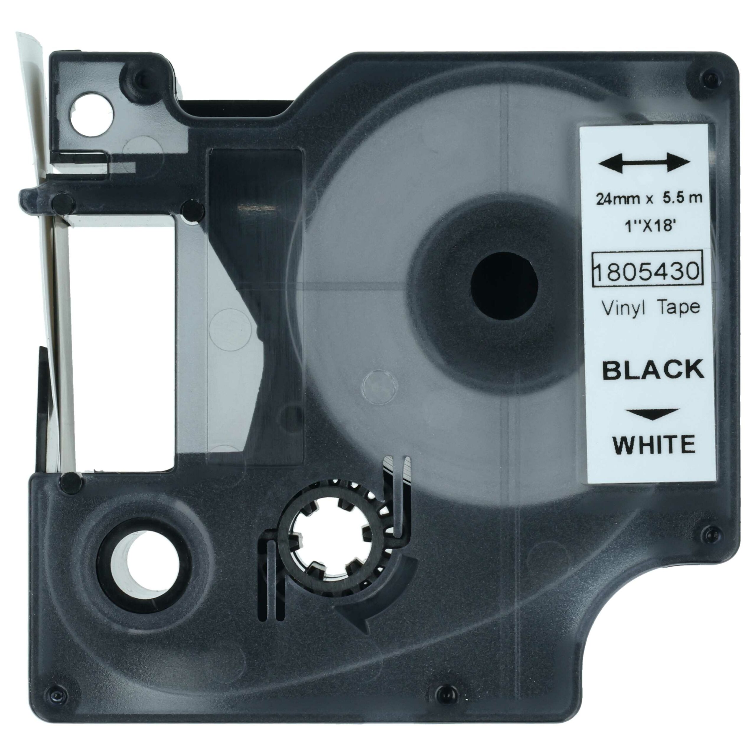 5x Fita de Etiquetas vhbw substitui Dymo 1805430 - 24 mm Preto sobre Branco, Vinil - Image 3