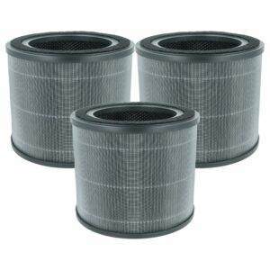 3x Filtro HEPA vhbw com Carvão Ativo para Humidificador Grundig JL-AP-TB01
