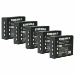 5x Baterias Extensilo para Controlo Remoto HBC 005-01-00615 / BA205000 - 2500 mAh
