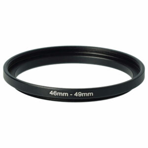 Anel Adaptador Step-Up vhbw de 46 mm para 49 mm para Lentes de Câmara