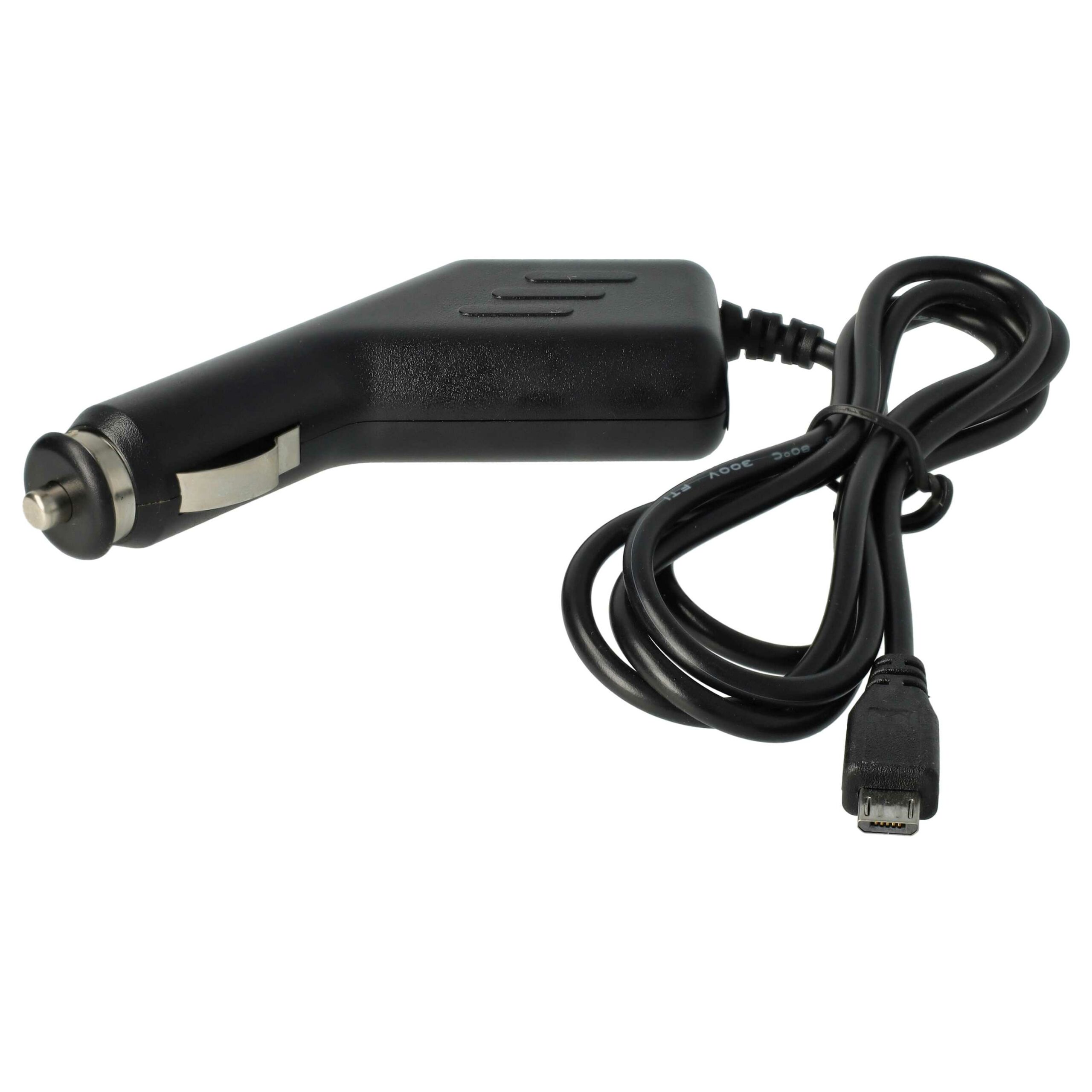 Cabo Carregador de Isqueiro Micro-USB vhbw 1.0A para Olympia, Bea-fon, Telme, Doro