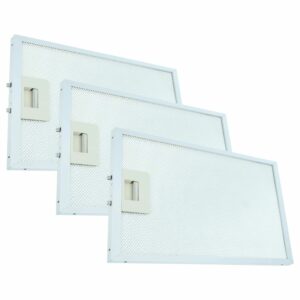 Conjunto de 3 Filtros de Gordura Metálicos vhbw para Exaustor 30.4 x 26.8 x 1.2 cm