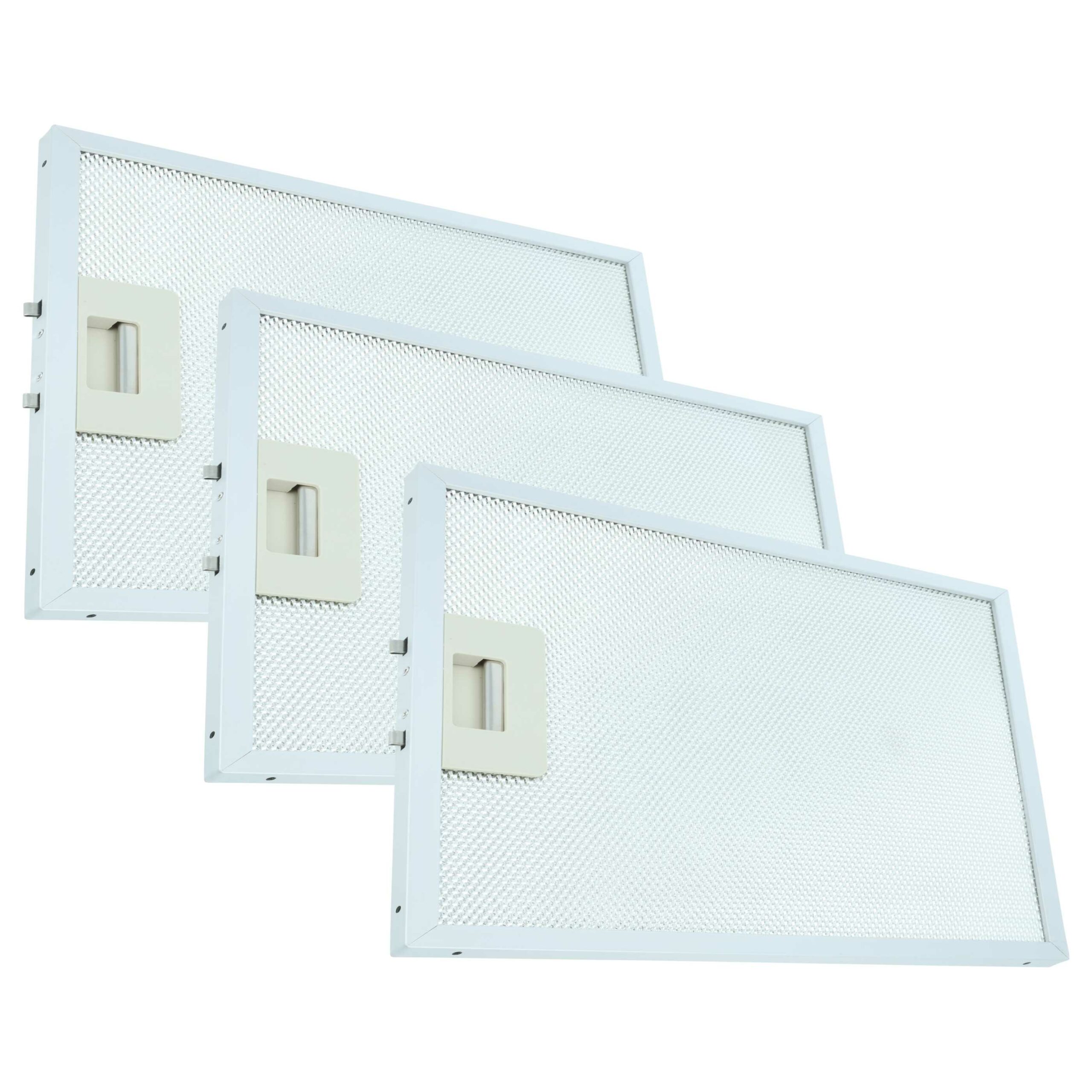 Conjunto de 3 Filtros de Gordura Metálicos vhbw para Exaustor 30.4 x 26.8 x 1.2 cm