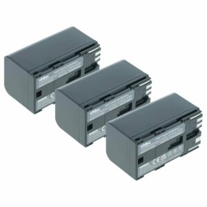 Pack 3 Baterias vhbw para Câmara Canon BP-975, BP-955, BP-925 - 3600 mAh 7.4 V