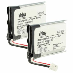 Bateria vhbw para Auscultadores Sem Fios Plantronics 211425-01, 202555-01 - 510 mAh 3.7 V Li-Po