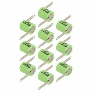10x Bateria Tipo Botão 1/3AA para Modelismo e Lâmpadas Solares - 300 mAh 1.2 V NiMH vhbw