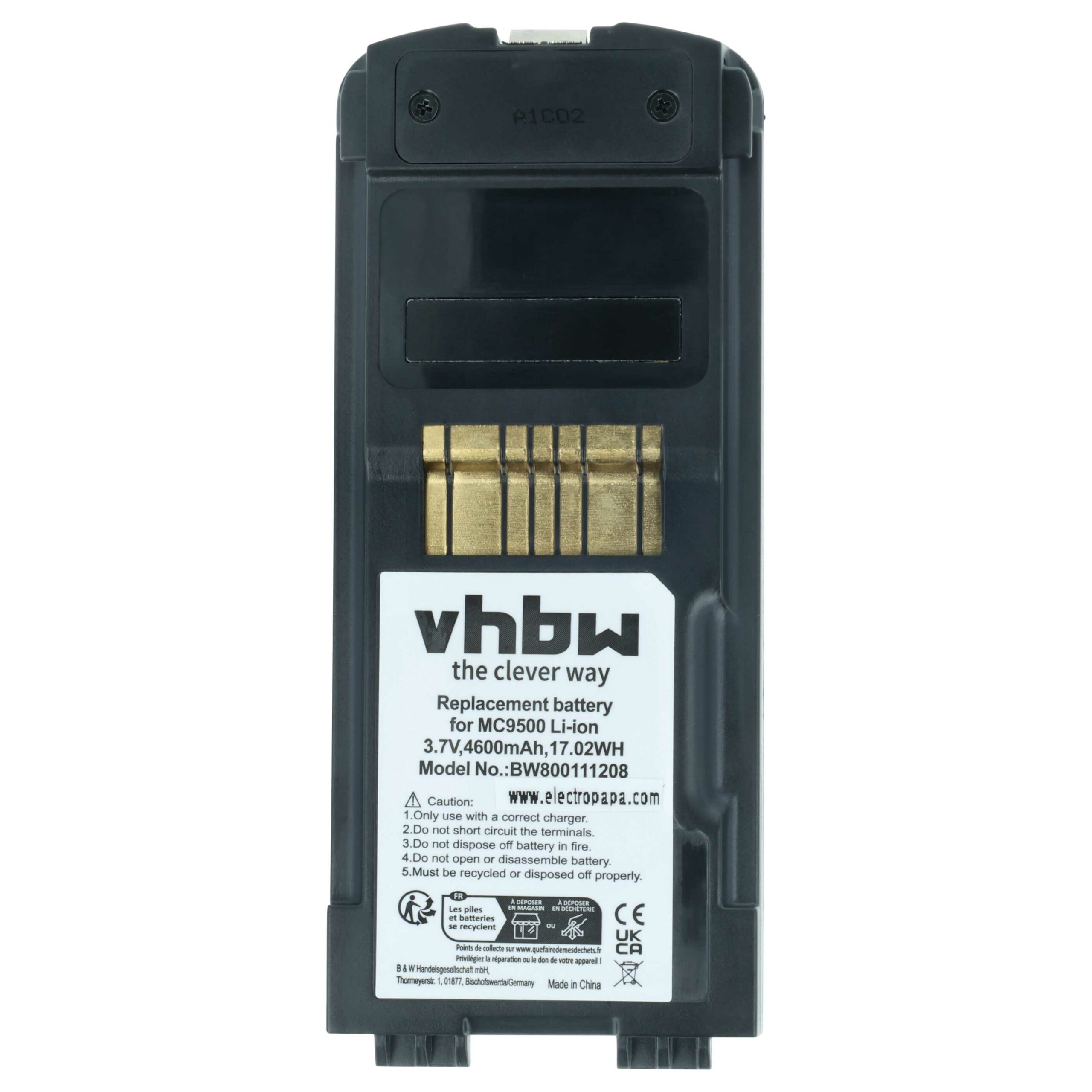 Bateria vhbw para leitor de códigos de barras Symbol (4600 mAh, 3.7 V) - Image 3