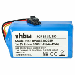 Bateria vhbw para Qihoo 3000mAh, 14.8V, Li-Ion (360 S5, S7, S9)
