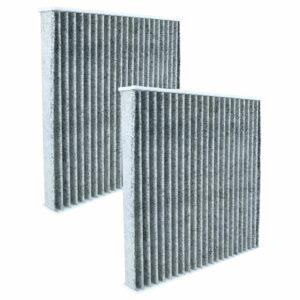 2x Filtro de Habitáculo com Carvão Ativado vhbw para Honda City, Civic X, Jazz - 21x20.5x3cm